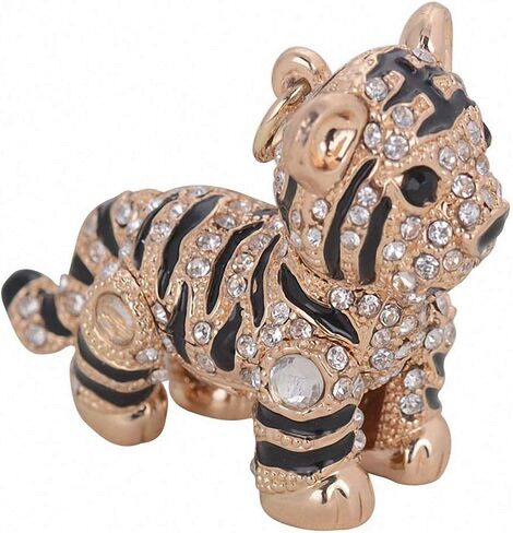Womens Mens Creative Colorful Lovely Tiger Key Chains Gem Studded Luxury Pendant Key Holder Small Gifts for Friends in Kuwait