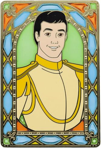 Disney Stained Glass 3" Collectible Pin Limited Edition 300 Cinderella Prince Charming in Saudi Arabia
