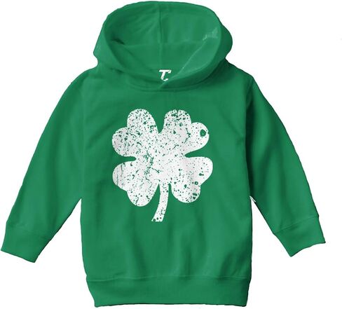 Tcombo Distressed Four Leaf Clover - Luck Irish Toddler/Youth Fleece Hoodie in Saudi Arabia
