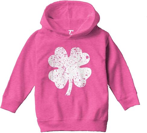 Tcombo Distressed Four Leaf Clover - Luck Irish Toddler/Youth Fleece Hoodie in Saudi Arabia