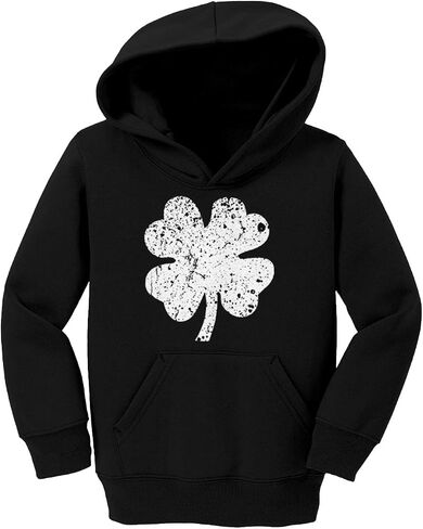 Tcombo Distressed Four Leaf Clover - Luck Irish Toddler/Youth Fleece Hoodie in Saudi Arabia