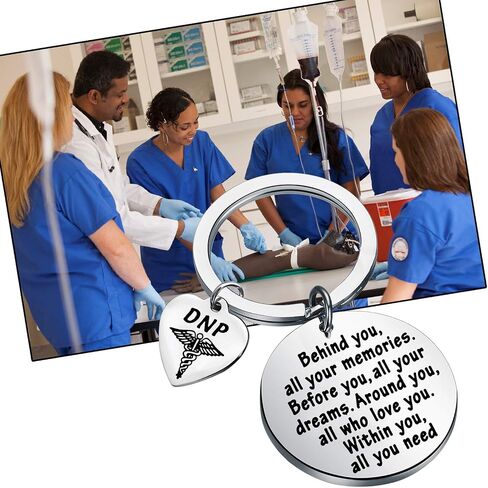 FEELMEM DNP المفاتيح DNP ​​هدايا التخرج خلفك كل ذكرياتك DNP طبيب التمريض ممارسة الهدايا المساعد الطبي in Saudi Arabia