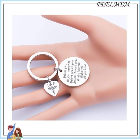 FEELMEM DNP المفاتيح DNP ​​هدايا التخرج خلفك كل ذكرياتك DNP طبيب التمريض ممارسة الهدايا المساعد الطبي in Saudi Arabia