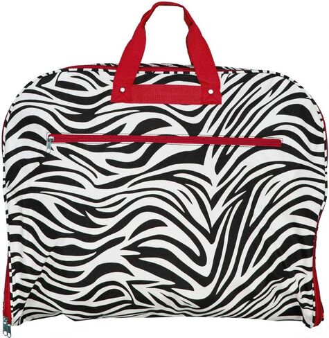 World Traveler 40 Inch Hanging Garment Bag, Black Pink Paisley, One Size in Saudi Arabia
