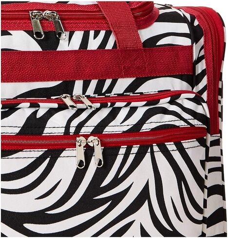 World Traveler 40 Inch Hanging Garment Bag, Black Pink Paisley, One Size in Saudi Arabia