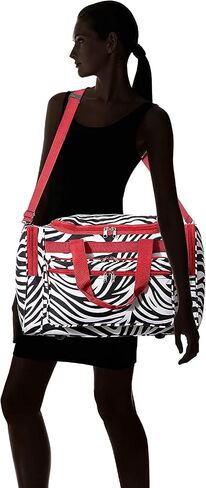 World Traveler 40 Inch Hanging Garment Bag, Black Pink Paisley, One Size in Saudi Arabia