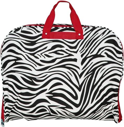 World Traveler 40 Inch Hanging Garment Bag, Black Pink Paisley, One Size in Saudi Arabia