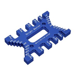 Dovetail Jigs for Woodworking, Aluminum Dovetail Jig Tenon Caliper Metric, High Precision Saw Table Machine Gaps Precision Measuring Tool (Red)