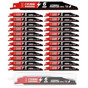 25 Pack 9 in 14/18TPI Reciprocating Saw Blades for Sawzall Blades Metal Cutting,M42 Steel Cobalt Bi-Metal Blades for Automobile Dismantling Replace for Milwaukee,Dewalt,Diablo Sawzall Blade