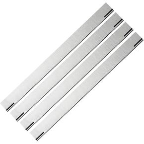 10-1/5-Inch HSS Planer Blades for Elektra HC260, Metabo HC260C HC260M HC260K Electric Planer Power Tool,10-1/5" x 3/4" x 1/8", Single Edge- Set of 4