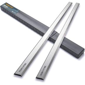 POWERTEC 12-1/2 Inch Planer Blades for Wilton 99178, 34463 Planer, Set of 2 (128184)
