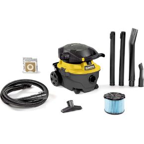 WORKSHOP Wet/Dry Vacs Blower Vacuum WS0400DE Portable Wet/Dry Vacuum Cleaner And Blower, 4-Gallon Leaf Blower Vacuum Cleaner, 6.0 Peak HP Small Shop Vacuum And Blower,Black