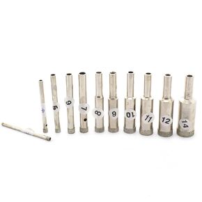 JINGLING 7/64" inch 3.5mm Lapidary Diamond Drill Bits Hole Saw Super-Thin Rim 0.5mm Jewelry Tools for Gem Stone Glass Pack of 10Pcs