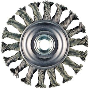 Metabo - Application: Steel/Stainless Steel - 4" x 3/16" x 5/8-11" Wire Ss. Knot Brush (655138000), Wire Wheels