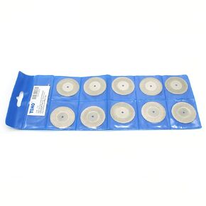 TEMO 10 pc 1 Inch Solid Diamond Coated Cutoff Wheel Saw Disc 1/8 Inch Shank for Dremel and Other Rotary Tools