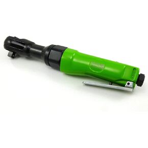 Dynamic Power 1/2" Professional Air Ratchet – Reversible, 70 ft-lb Max Torque (Green & Black) for Heavy-Duty Automotive & Industrial Use