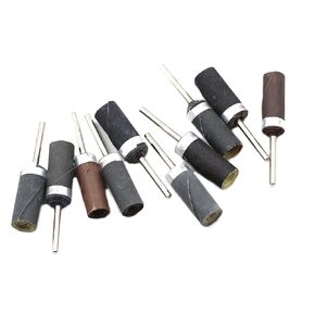 10 Pcs Grit Sandpaper Grinding Head Sandpaper Bar Stick Rotary Cutter Polishing Rod Abrasive Head Woodworking Polish Tool Fit Most Rotary Accessories Bit (180-2500 Grit)