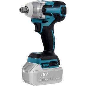 Impact Wrench, Brushless Electric Wrench Compatible with 18V Makita Battery, 2200RPM 320Nm Cordless Impact Wrench Gun 1/2" Driver with LED Light