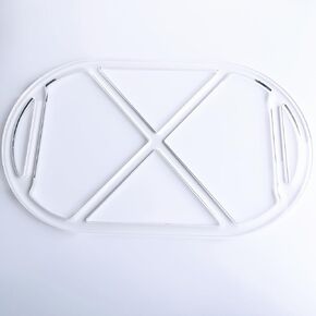 Clear Acrylic Oval Valet Tray, Router Jig, Woodworking Template, Craft Template
