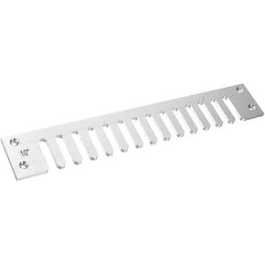 Pitch Dovetail Template, 12'' Pitch Dovetail Template Router Template Kit for Through Dovetail and Box Joints Wood Dovetail Tenoner Woodworking Tool(Silver)