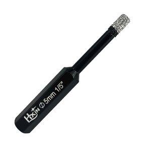 Brazed Diamond Core Drill Diamond Hole Saw with hex Shank for Dry or Wet Drilling on Hard Porcelain Ceramic Tile Granite Masonry Used on Cord/Cordless Pistol Drill/Bench Drill (2, 10mm(3/8")