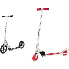 Razor A6 Kick Scooter for Kids Ages 8+ - Extra-Tall Handlebars & Longer Deck, 10" Urethane Wheels, Anti-Rattle Technology, for Riders Up to 220 lbs