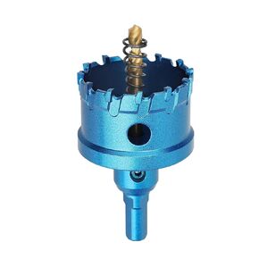 19mm（ 3/4 inch ）Carbide Hole Saw,Metal Steel Hole Saw,Stainless Steel Drill Bit, Hole Cutter for Stainless Steel,Sheet Metal, Thick Metal and Iron,Blue (19mm（ 3/4 inch ）)