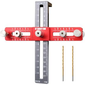 Cabinet Hardware Doweling Jig, Adjustable Cabinet Template Tool for Cabinet Template Tool for Drawer Cabinet Installation