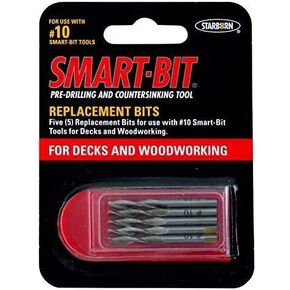 Replacement BIts for #10 Flat Smart-Bit Pre-drilling and Countersinking Tool (item # BDA166)