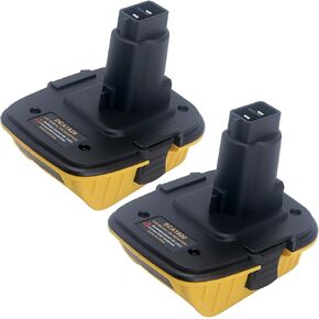 2 Packs DCA1820 Battery Adapter Compatible with Dewalt 18V Tools, Convert 20V Lithium Batteries DCB203 DCB204 DCB206 to Replacement for Dewalt 18 Volt NiCad & NiMh Battery DC9098 DC9096
