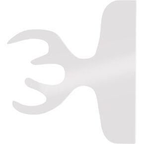 MAGICLULU Cutting Board Handle Template, Acrylic Elk Charcuterie Board Handle Stencil Cutting Board Router Template Chopping Board Stencil for Woodworking Kitchen Tools