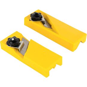 SHIDOW Chamfer Planer, Hand Planer, Wood Planer, 45 Degrees Adjustable Angle Edge End Cutter Trimmer Carpenter DIY Woodworking tool (Plastics, Yellow, A&B)