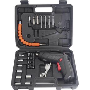 3.6V Cordless Screwdriver Kit with LED Light and 48-Piece, Ideal for Furniture Assembly and Household Appliance Repair