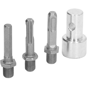 Auger Adapter, Garden Drill Adapter, 1 to 3 Drill Converter,Auger Drill Adapter for Impact Driver,Carbon Steel Round Keyless Drill Chuck Adapter,for Electric Drill to Earth Auger Connector Tool