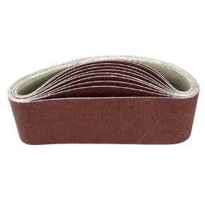 uxcell 3-Inch x 21-Inch Aluminum Oxide Sanding Belt 36 Grits Sandpaper Lapped Joint for Belt Sander 10pcs