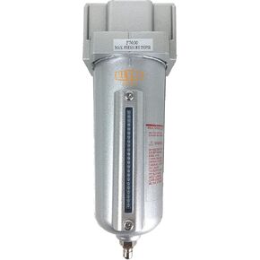 1/2" NPT HEAVY DUTY Industrial Grade Particulate Filter/Water Trap For Air Compressor Compressed Air Lines, 5u With Metal Bowl (AUTO DRAIN)