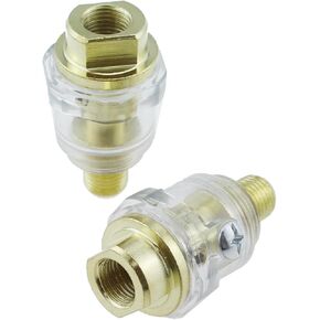 2PCS 1/4 Inch NPT Automatic Mini Lubricator Air Compression Oil Lubricator Suitable for Pneumatic Tool Lubrication