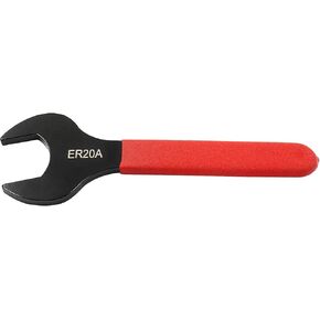 uvbws 1 Pcs Collet Wrench Spanner 175mm/6.89 Inch Collet Torque Wrench for ER20A Clamping Nut(Red)