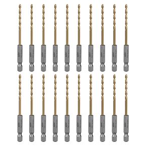 SALI Cobalt Drill Bit Set,5 Pack 5/16 Inch High Speed Steel Hex Shank Jobber Drill Bits, for Hardwood, Aluminum,Metal,Copper,Alloyed Steel