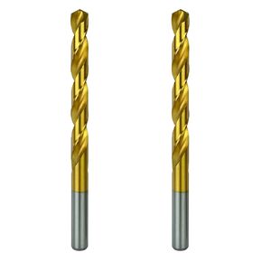 Tools 7/8 Inch Reduced Shank Drill Bit, 1/2" 3-Flat Shank, High Speed Steel with Industrial Titanium Coating, Drill Bit for Steel, Iron, Wood, Plastic (7/8" x 6" RS)