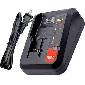 20V MAX PCC692L Battery Quick Charger Compatible with Black and Decker 20V Lithium Slide Battery LBXR20 LBXR2020 LB2X4020, Battery Charger Made for Porter Cable 20V Battery PCC680L PCC682L PCC685LP