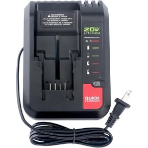 PCC692L 20V MAX Battery Charger Replacement for Porter-Cable 20V Lithium Battery PCC685L PCC680L PCC681L PCC682L, Compatible with Black&Decker LCS1620 20Volts Li-ion Battery Charger LBXR20 LBX4020
