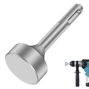SDS Plus Ground Rod Driver, Grounding Rod, Heavy Duty Forged Steel Drill Bit Driver Tool, Save Time Rotary Hammers and Hammer Drill Rod Converter for Rotary Hammer Drill Ground Rods (Flat)