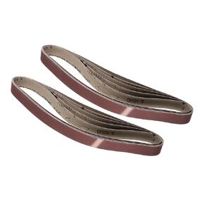 10pcs Sanding Belts - [ 1" x 30" 1000 Grit ] Sandpaper Belt Strip Sander Paper for Wood Paint Sanding Metal Polishing