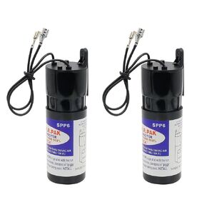 2PC SPP6 Hard Start Capacitor Fit for Air Conditioner,1/2HP-10HP Increases Compressor Starting Torque 500% Replace 115V to 288VAC Hard Start Kit for 4,000 to 120,000 Air Conditioning