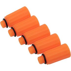 5PCS Air Compressor Parts Breather Oil Hole Plug Pump Head Oil Suction Hole Exhaust Cap Air Compressor Breather Pump Accessories for Vent Cap Oil Spray Prevention Breathing Valve