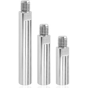Yakamoz 3 قطع زاوية طاحونة تمديد توصيل قضيب 5/8 "-11 موضوع زاوية طاحونة تمديد رمح الروتاري الملمع تمديد طاحونة المرفقات، الفولاذ المقاوم للصدأ، 3"، 4"، 5-1/2" طول in Kuwait