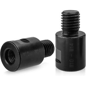 Mesee 2 Pieces Angle Grinder Adapters M10 Female to M14 Male Thread Converter Rod Polisher Grinder Attachment for Diamond Core Bits Polishing Pad Saw Blade