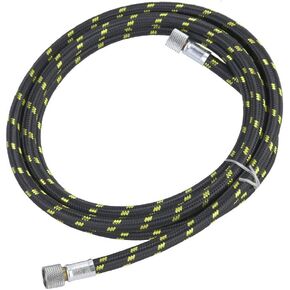 Airbrush Air Hose with 9.5ft Air Rubber Braided Hose Pipe and 1/8" Metal Coupling Adapter for Spray Pen and Compressor Accessories
