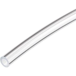 DMiotech 2.5mmx4mm Pneumatic Tubing, 2 Meters/6.6ft Air Compressor PU Line Hose Tube for Water Fluid Transfer, Transparent